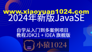 小滴-2024年新版JavaSE-自学从入门到多案例项目教程JDK21 + IDEA 旗舰版