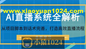 AI直播系统全解析：从项目脚本到话术完善，打造高效直播流程